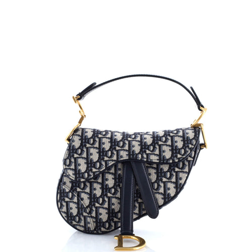 Saddle Handbag Oblique Canvas Mini