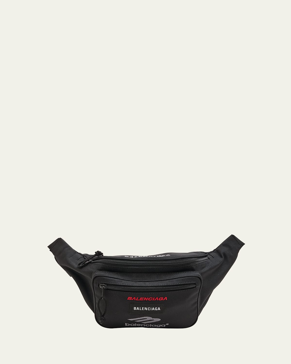 Balenciaga Men's Explorer Multilogo Belt Bag