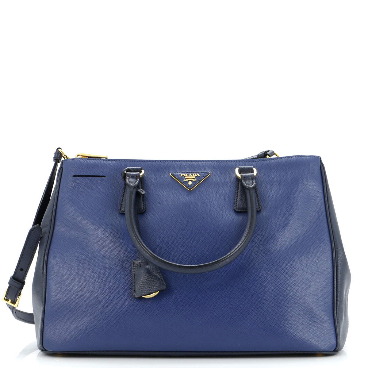 Prada PRADA Galleria Double Zip Tote Saffiano Leather Medium