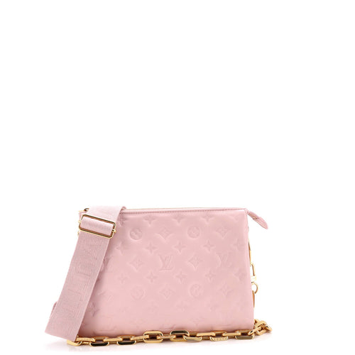 Coussin Bag Monogram Embossed Lambskin PM