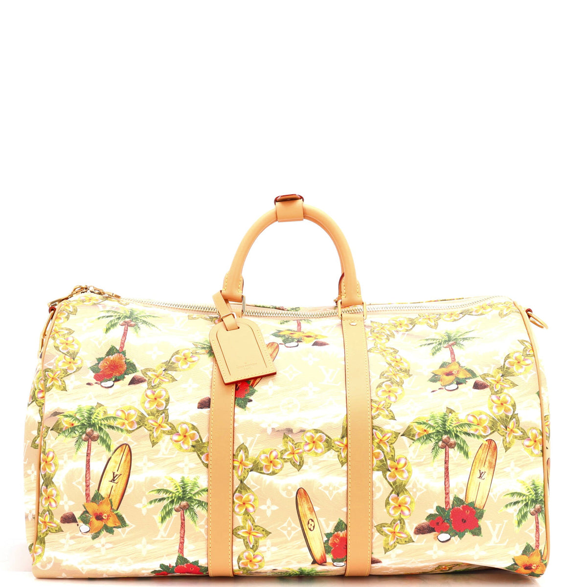 Louis Vuitton Keepall Bandouliere Bag Pharrell Williams Monogram Surfin' Coated Canvas 50