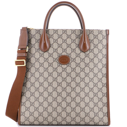GUCCI Interlocking G Tote GG Coated Canvas Vertical