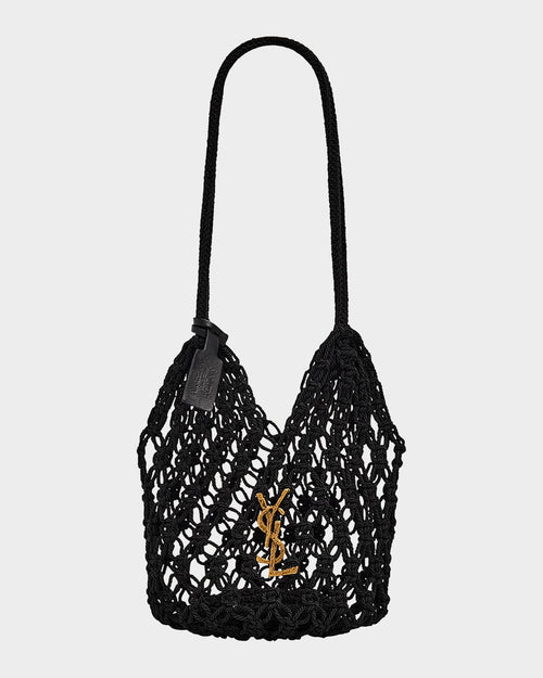 Small YSL Crochet Shopper Tote Bag