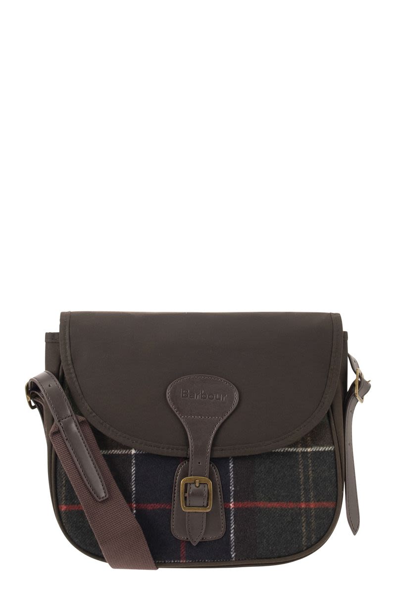 Barbour Women's Tartan Crossbody Bag in Brown/Green | LBA0341LBA