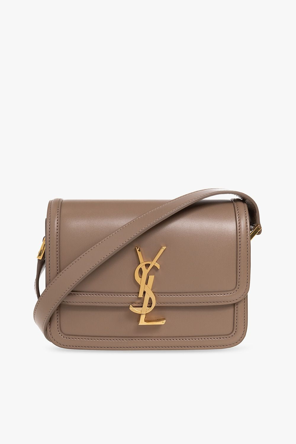 Saint Laurent Women's Logo Small Crossbody Bag in Taupe | 6343060SX0J2346
