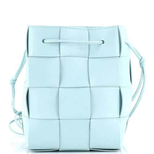 Cassette Bucket Bag Maxi Intrecciato Leather Small