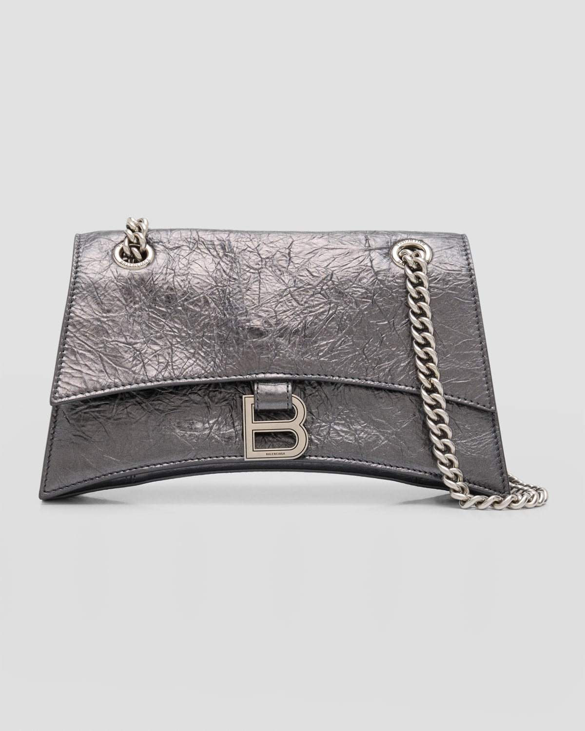 Balenciaga Crush Small Metallic Chain Bag