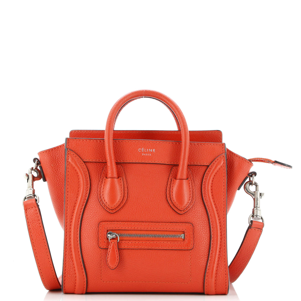 Celine CELINE Luggage Bag Grainy Leather Nano