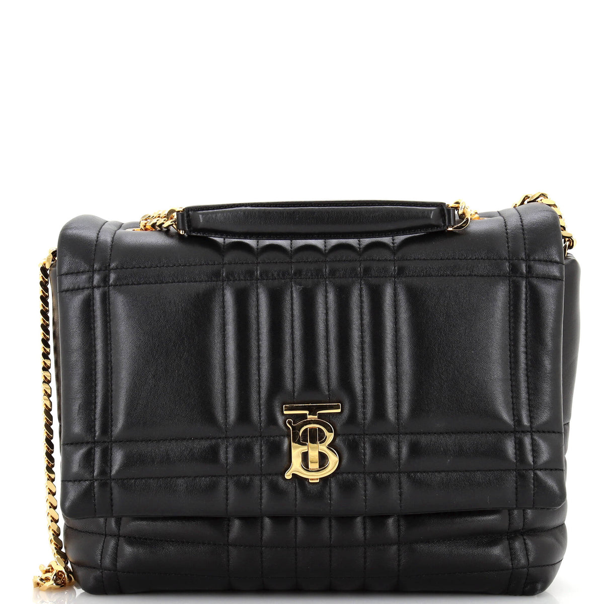 Burberry Lola Satchel Quilted Lambskin Medium