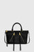 Moto Zip Satchel Bag In Black