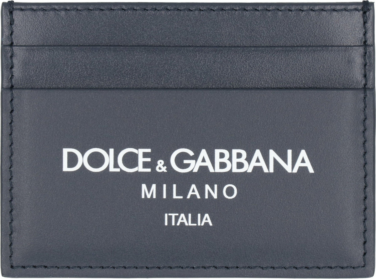 Dolce & Gabbana Men's Leather Card Holder in Blue | BP0330AN244 Color HBII7