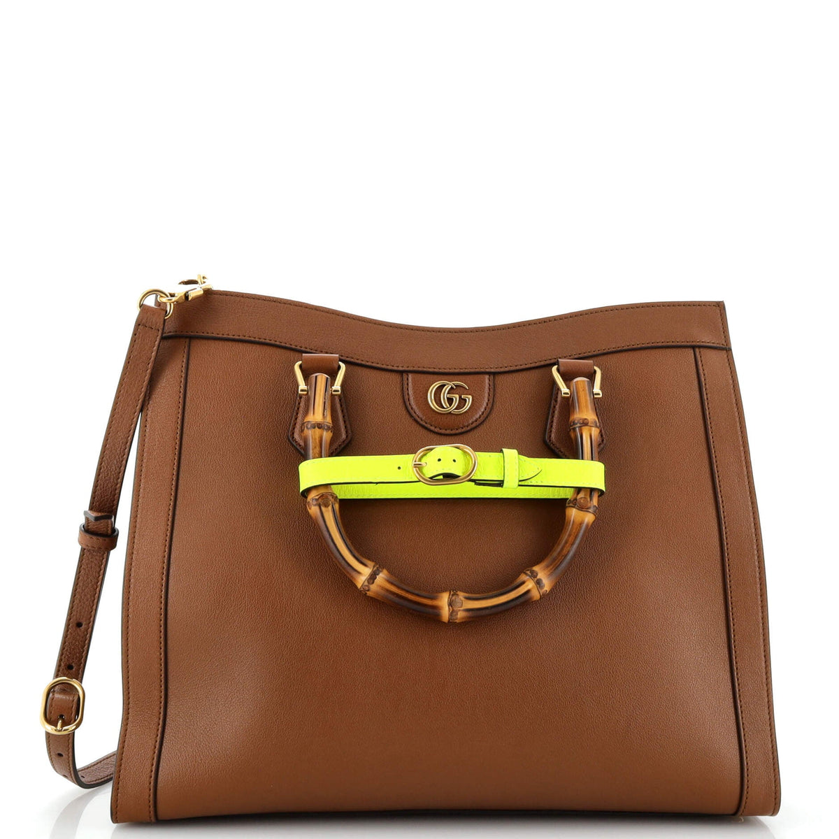 Gucci GUCCI Diana NM Bamboo Handle Tote Leather Medium