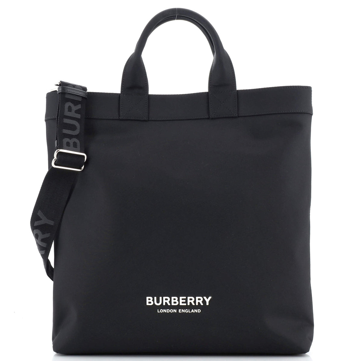 Burberry Artie Convertible Tote Bag Printed Canvas