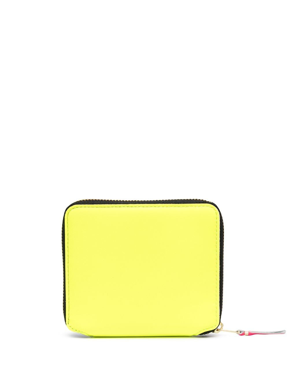Comme Des Garçons Women's Super Fluo Wallet in Yellow/Orange | Size UNICA | SA2100SF