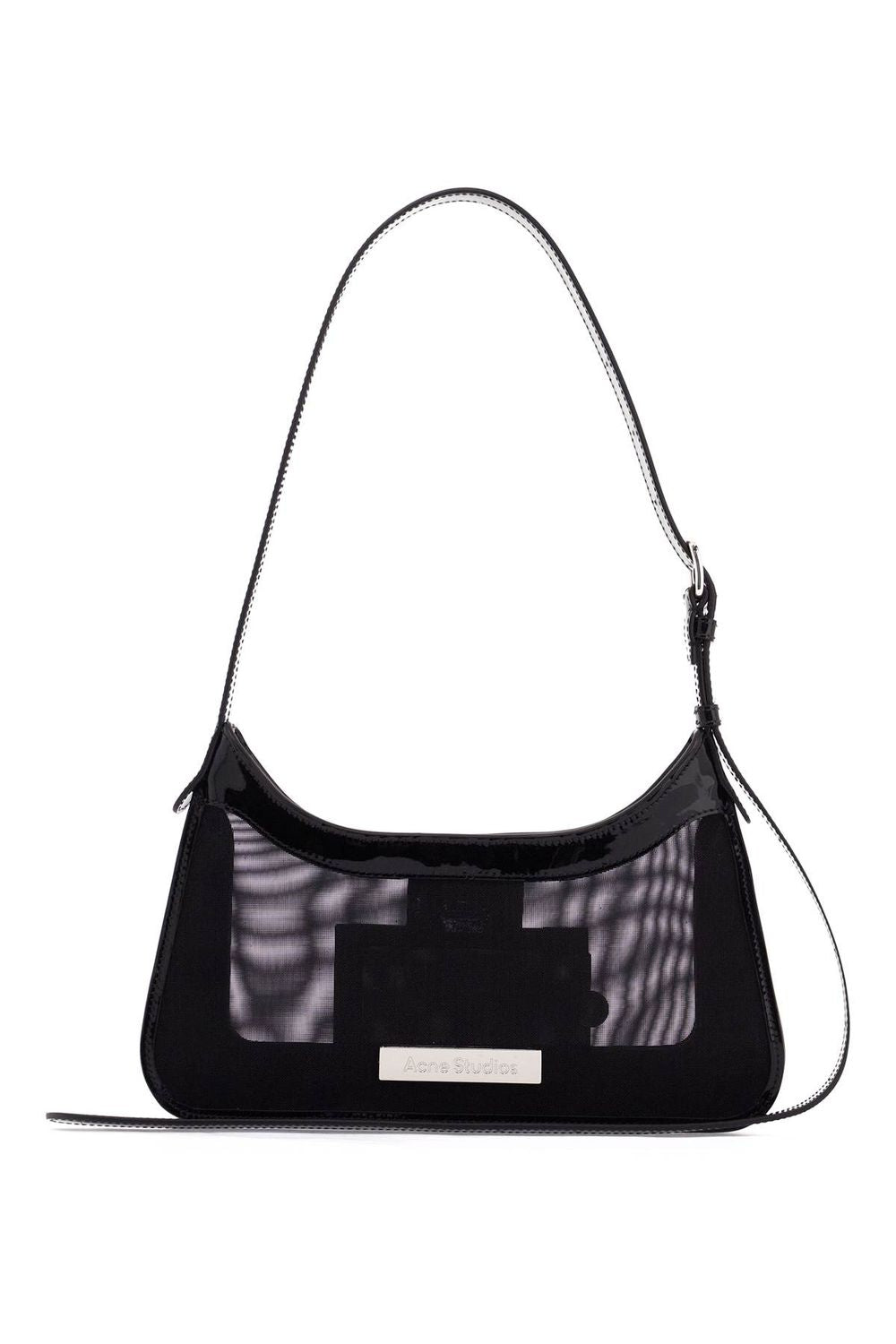 Acne Studios Mini Platt Mesh Shoulder Bag in Nero | A10362