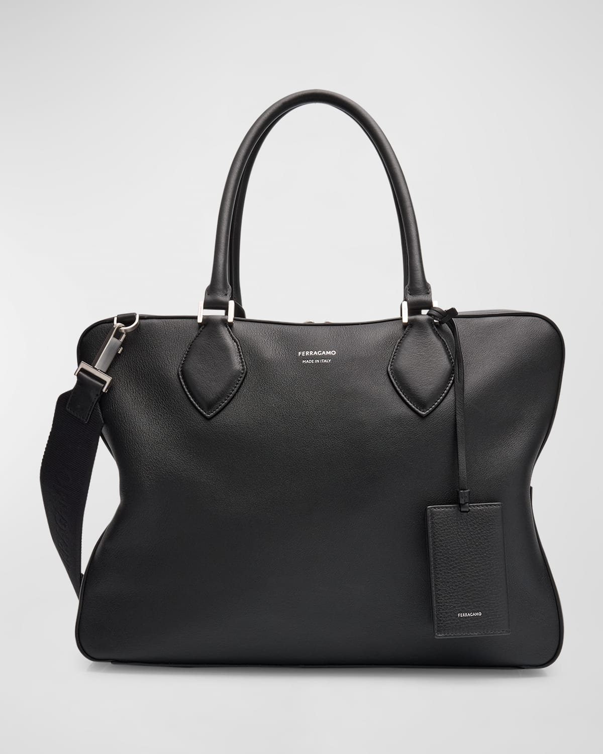 Ferragamo Men's Star Leather Tote Bag