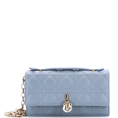 My Dior Top Handle Flap Bag Cannage Quilt Lambskin Mini