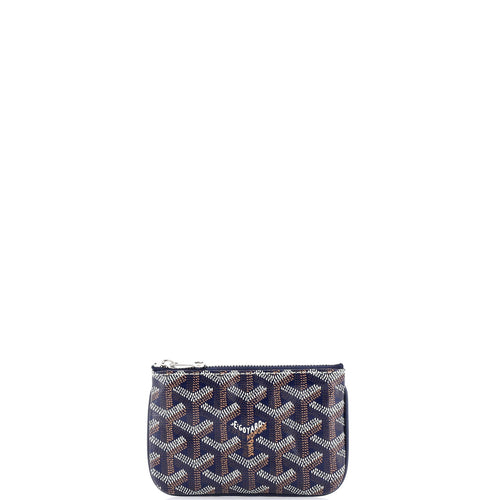 GOYARD Senat Zip Key Pouch Coated Canvas Nano