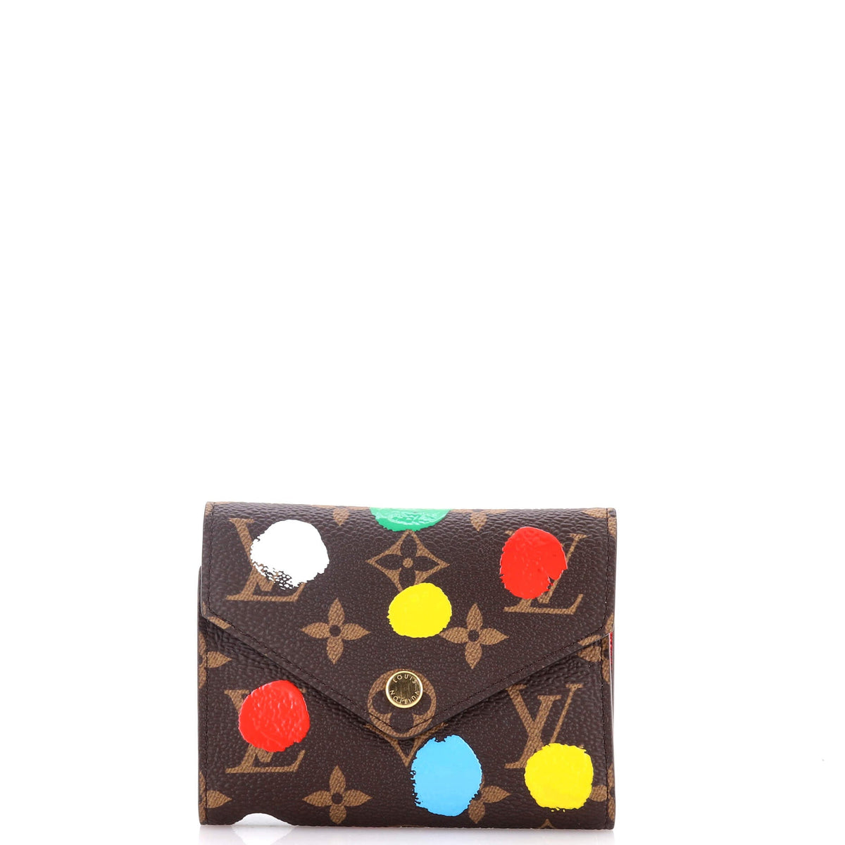 Louis Vuitton Victorine Wallet Yayoi Kusama Painted Dots Monogram Canvas