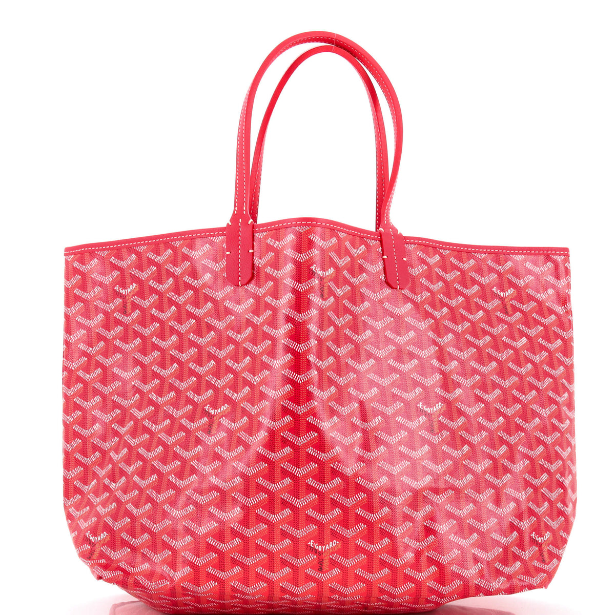 Goyard GOYARD Saint Louis Reversible Tote Coated Canvas and Printed Canvas PM