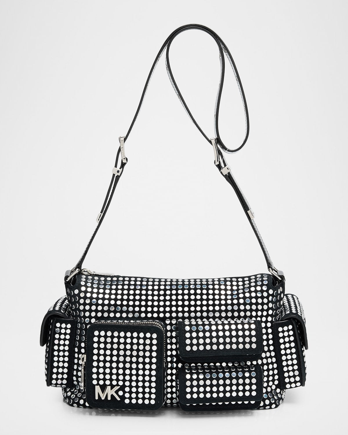 Michael Kors Dakota Medium Studded Suede Crossbody Bag