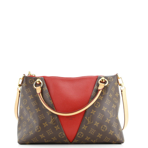 V Tote Monogram Canvas and Leather MM