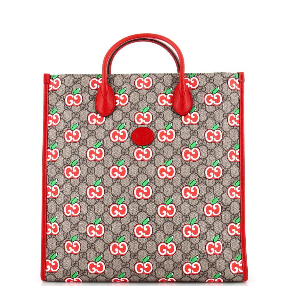 GUCCI Interlocking G Tote Printed GG Coated Canvas Vertical