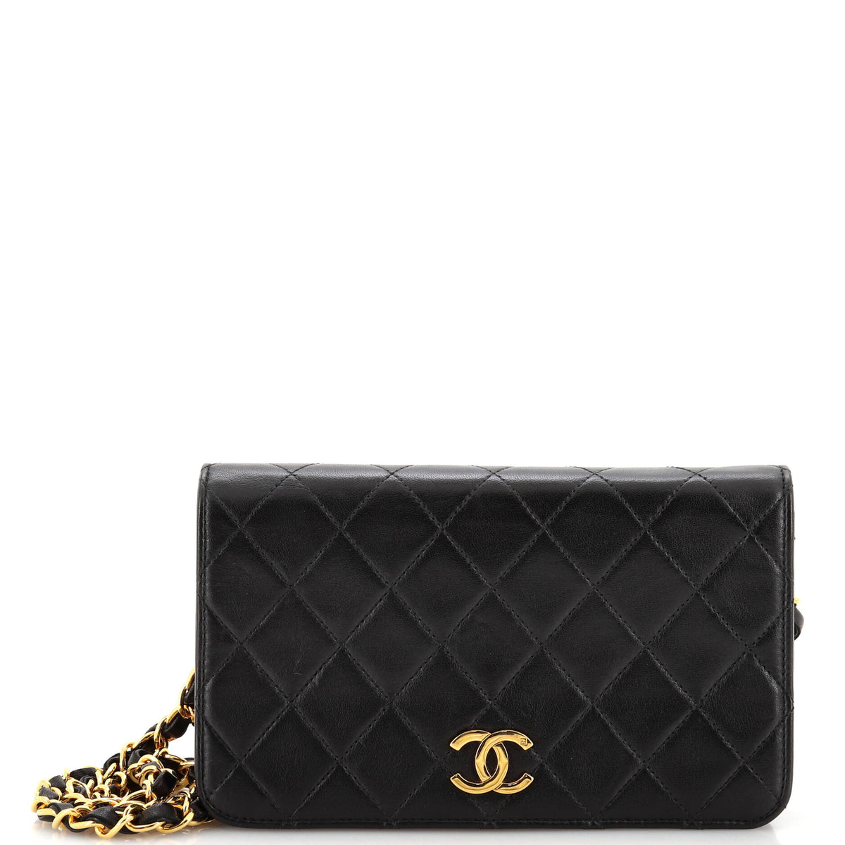 Chanel CHANEL Vintage Full Flap Bag Quilted Lambskin Mini