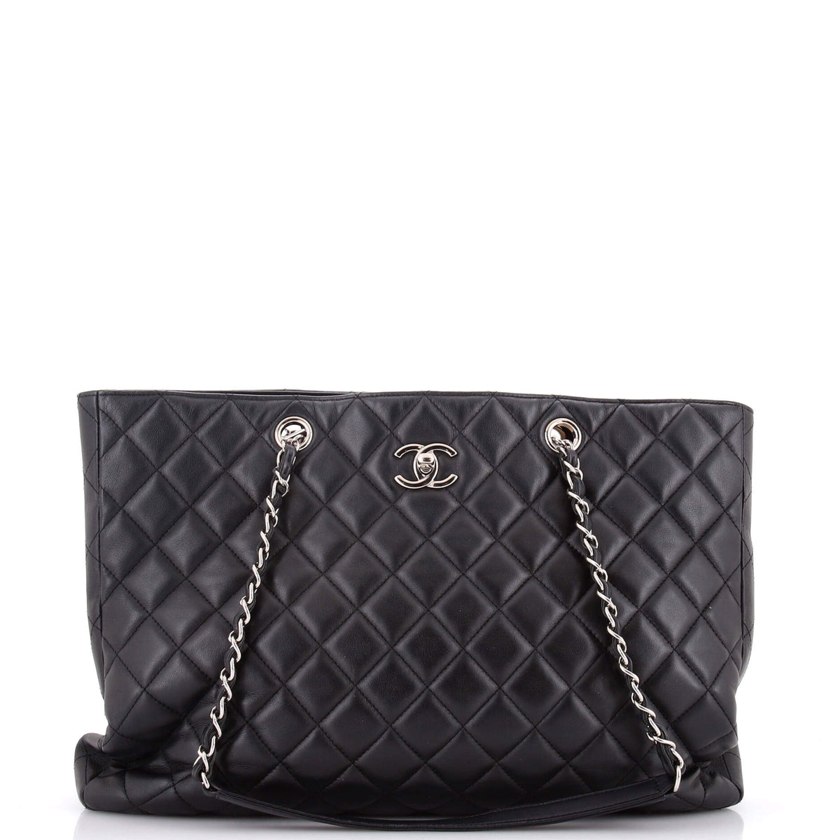 Chanel CHANEL Classic CC Shopping Tote Quilted Calfskin Large