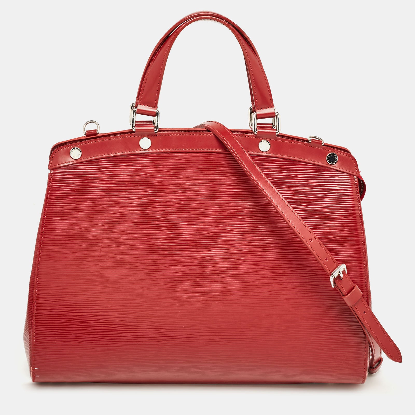 Louis Vuitton Sac Brea GM en cuir épi Rubis