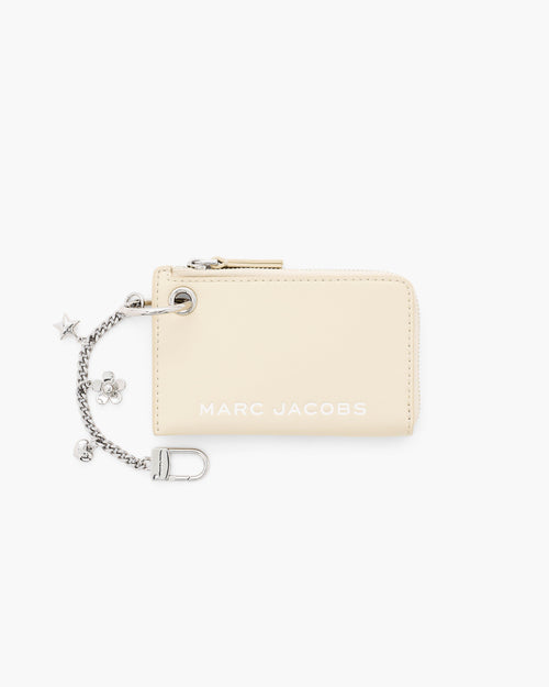 Marc Jacobs The Top Zip Charm Wallet in Cloud White