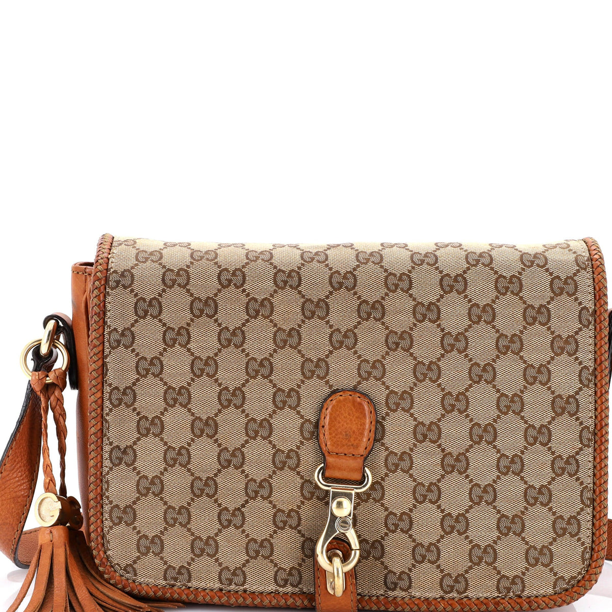 Gucci GUCCI Marrakech Messenger Bag GG Canvas with Leather Medium