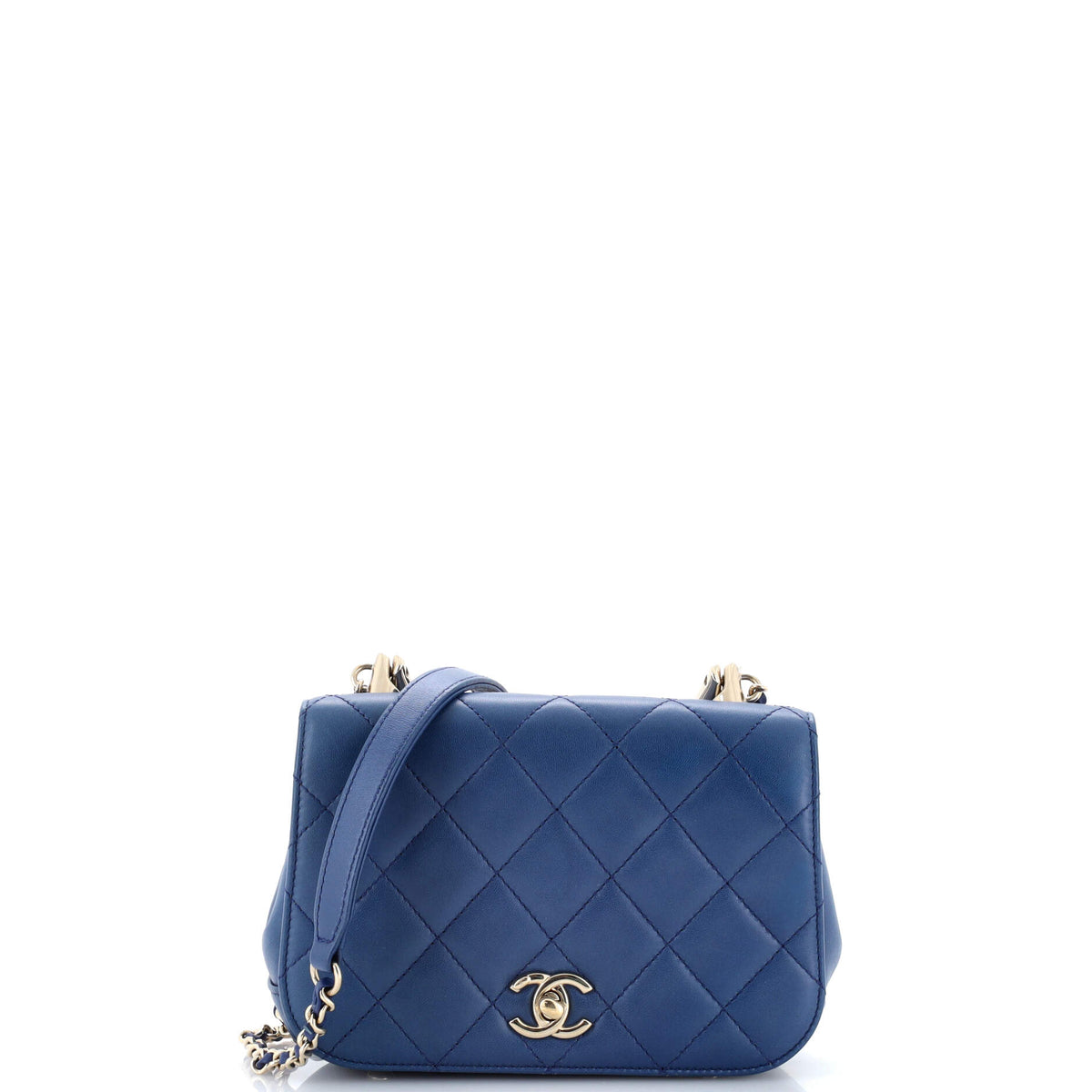 Chanel CHANEL Carry Chic Flap Bag Quilted Lambskin Mini