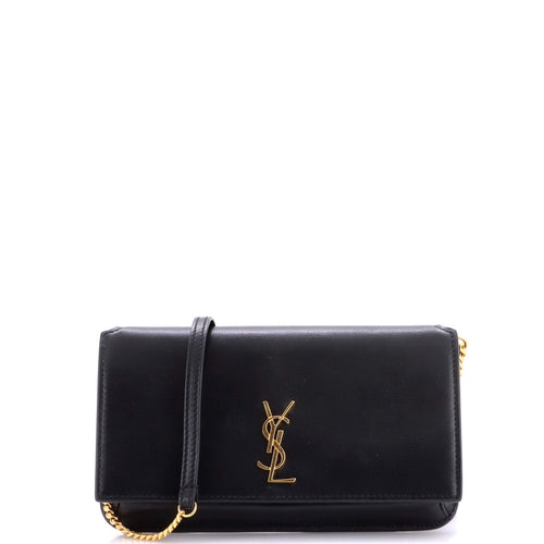 Classic Monogram Phone Holder Shoulder Bag Leather