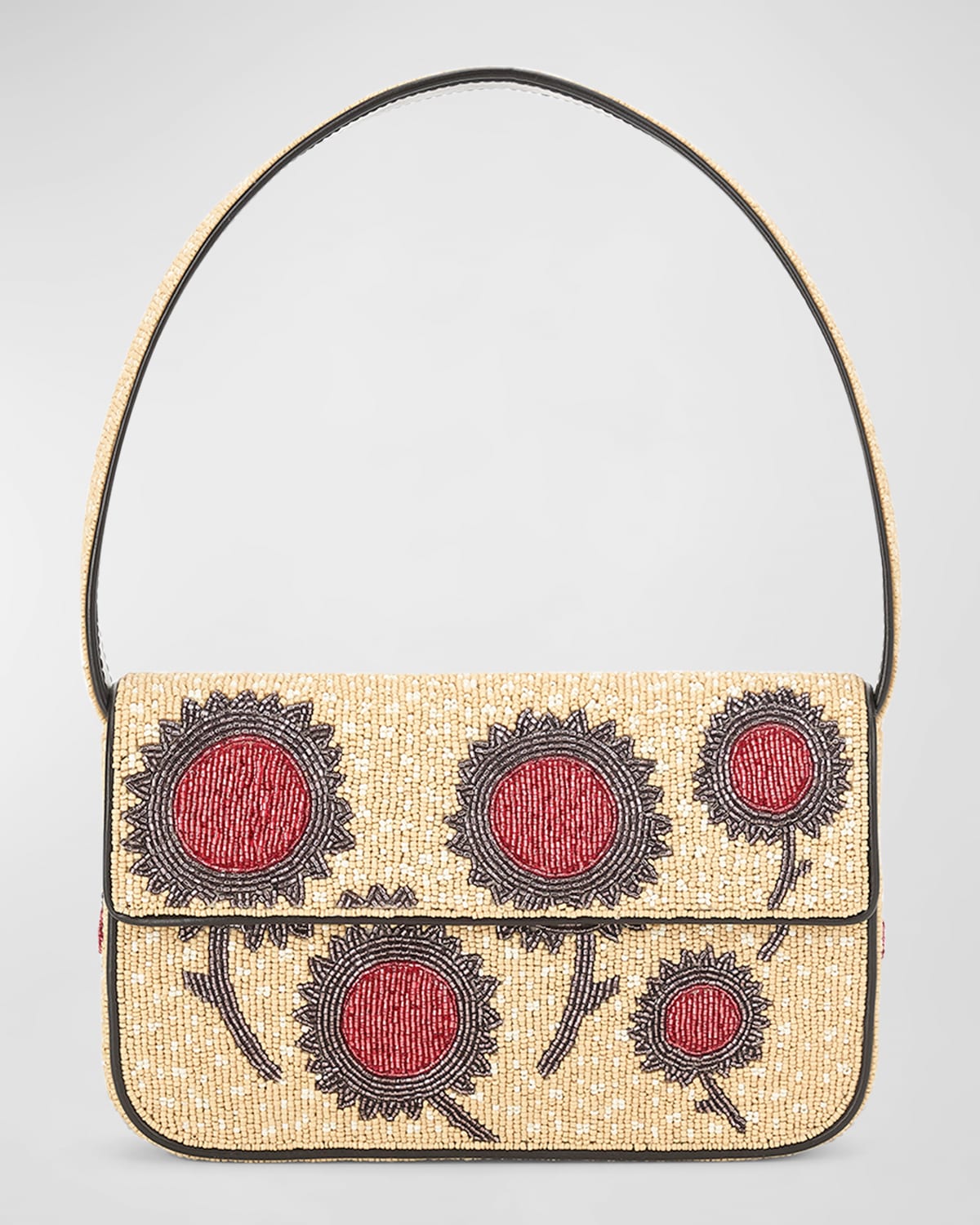 Staud Tommy Beaded Shoulder Bag