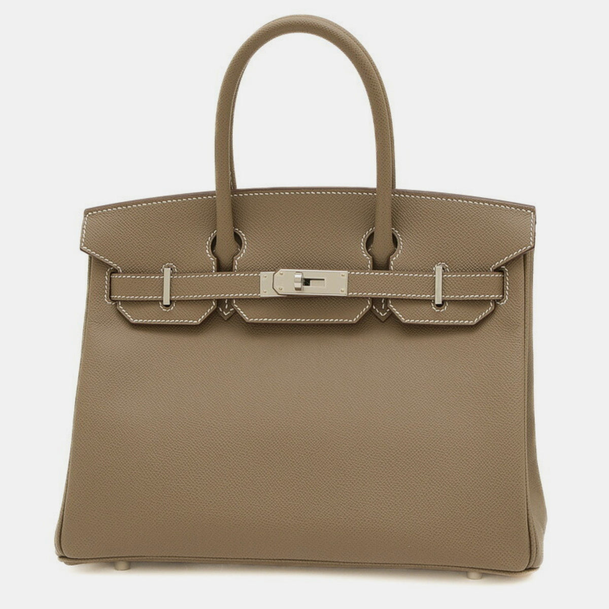 Hermès Etoupe Epson Birkin 30 Handbag