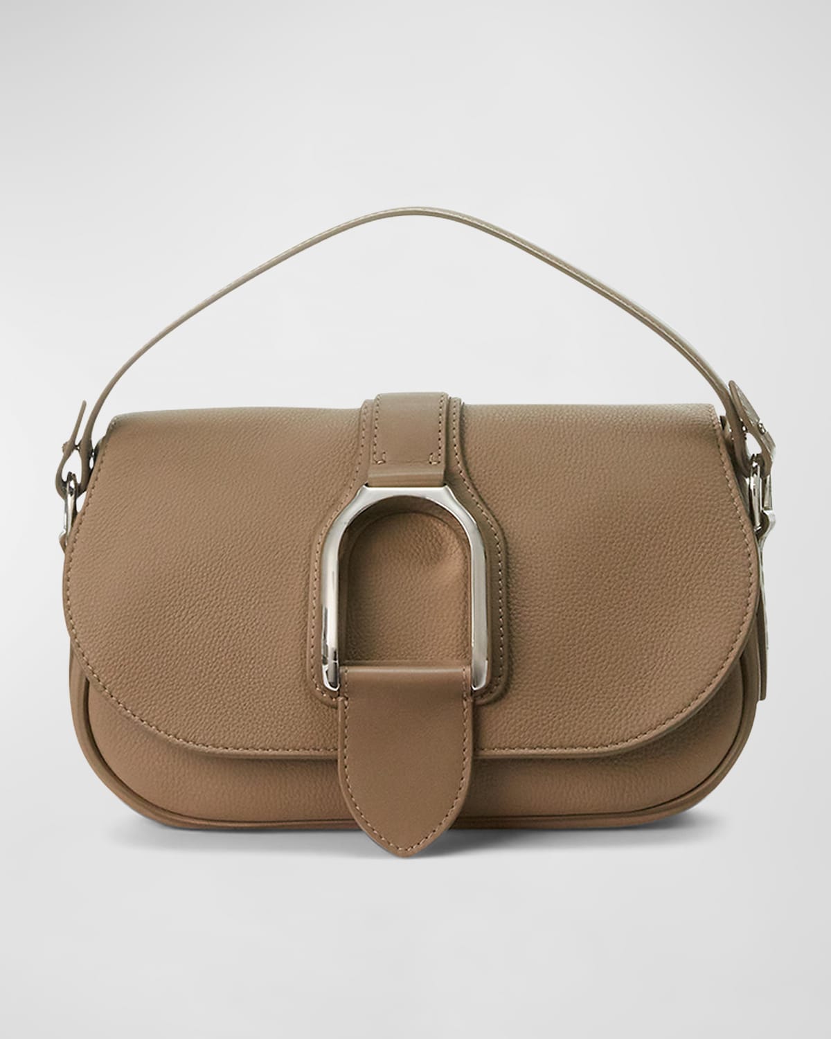 Ralph Lauren Welington Flap Leather Shoulder Bag