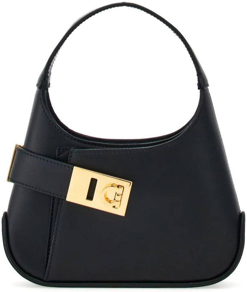 Ferragamo Women's Hobo Mini Bag in Black | Size UNICA | 2159430769137