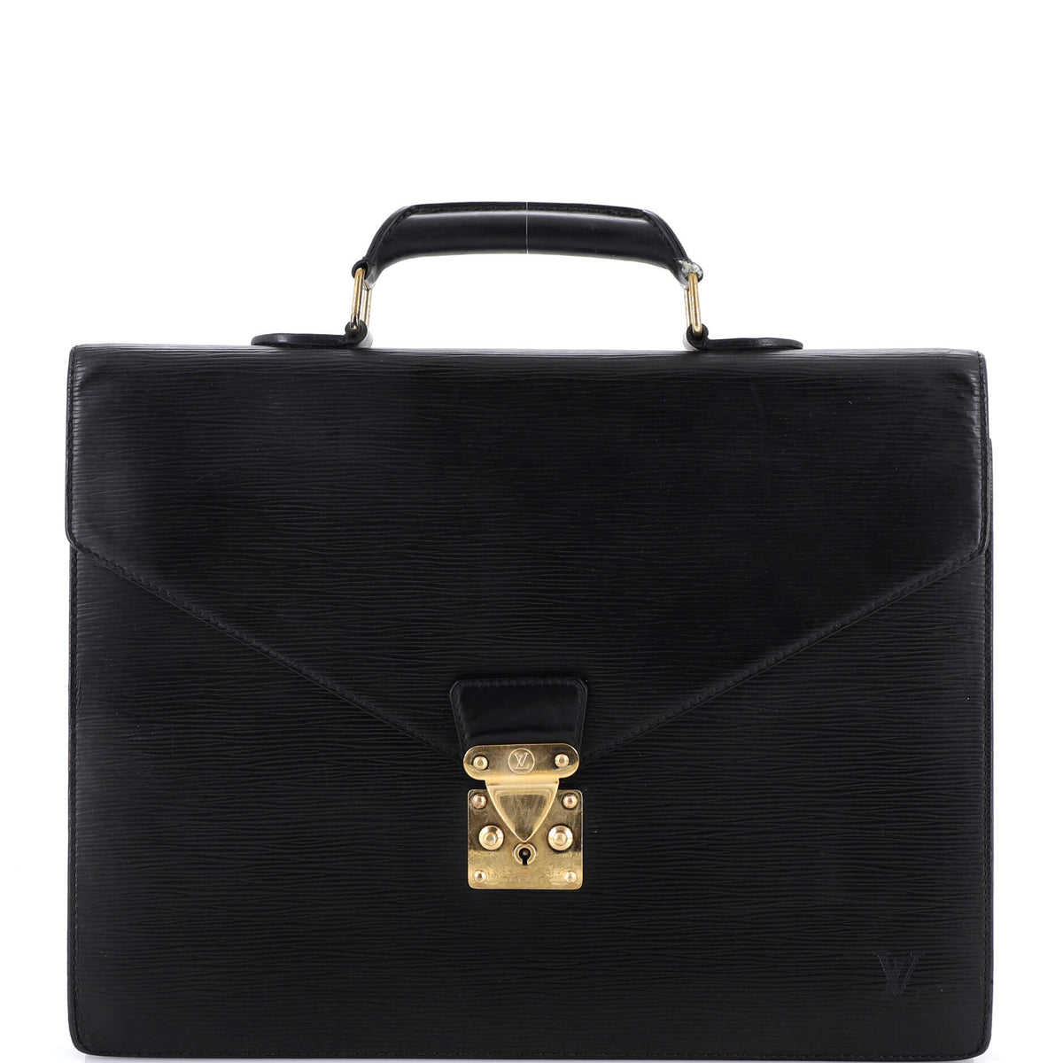 Louis Vuitton Serviette Ambassadeur Handbag Epi Leather
