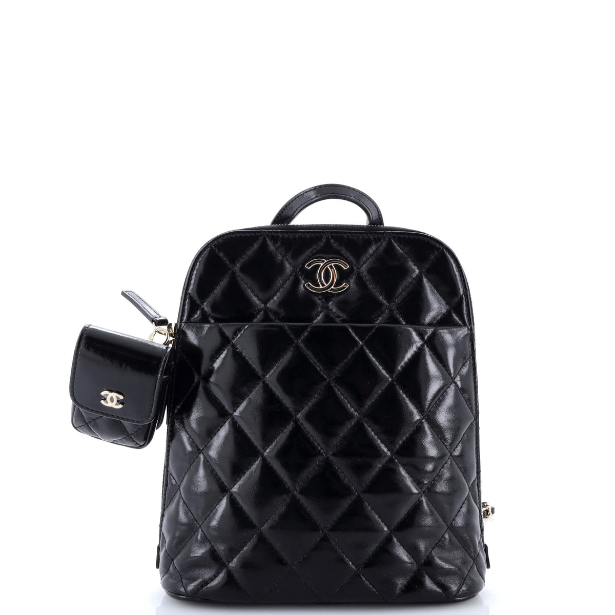 Chanel CHANEL My Pocket Backpack Quilted Shiny Calfskin