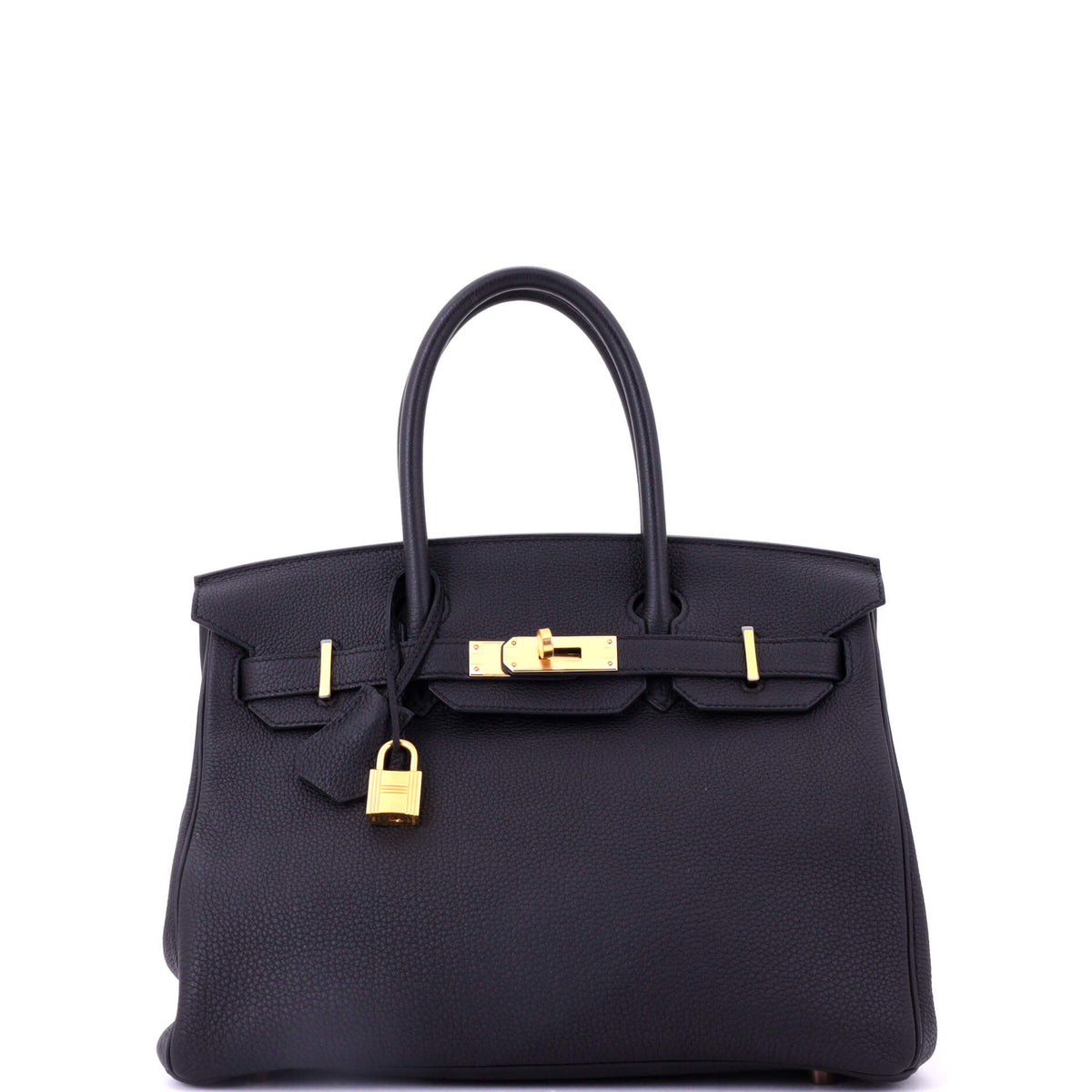Herm?s Birkin Handbag Noir Togo with Rose Gold Hardware 30
