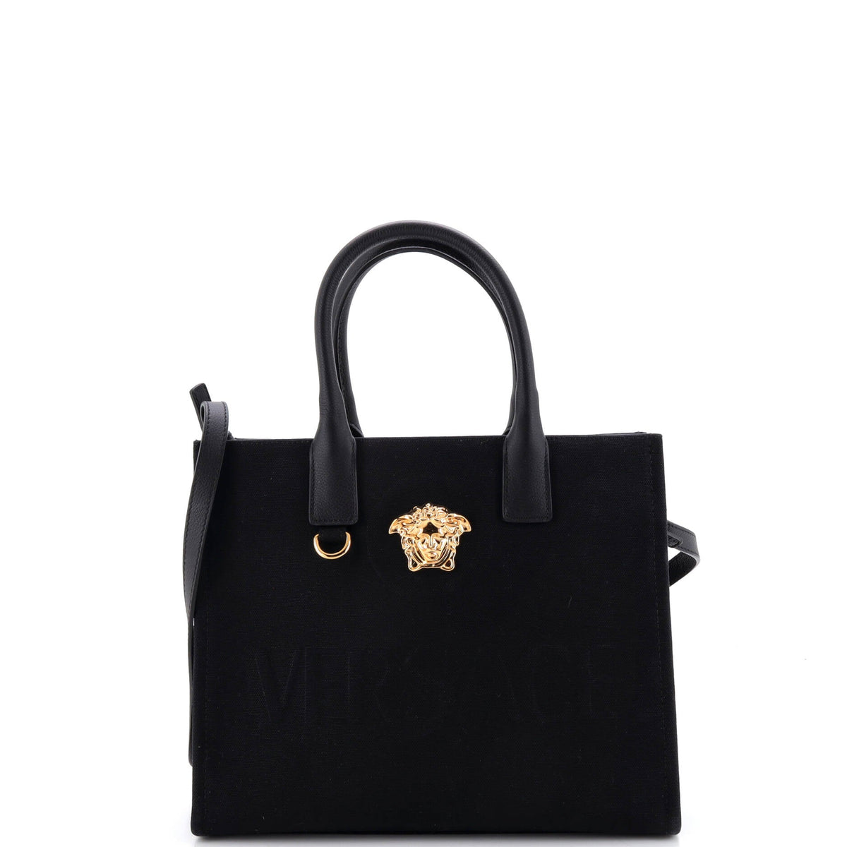 Versace VERSACE La Medusa Tote Embossed Canvas Small