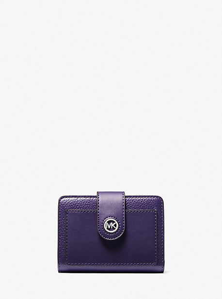 Michael Kors MK Mercer Small Leather Wallet - Purple - Michael Kors