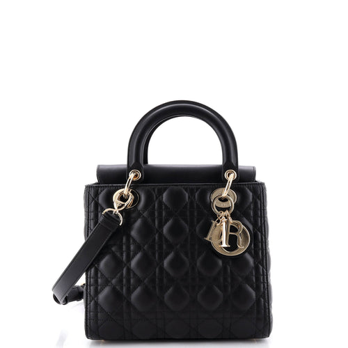 Lady Dior Bag Cannage Quilt Lambskin Medium