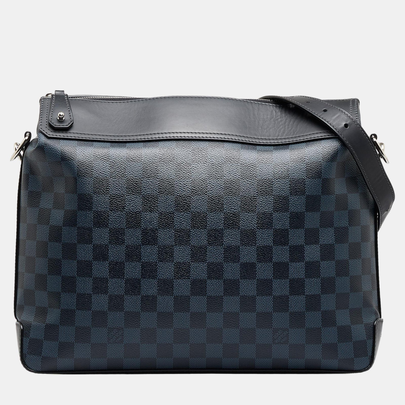 Louis Vuitton Sac messager Greenwich bleu marine/noir en damier cobalt