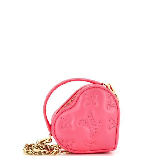 Pop My Heart Pouch Bag Bubblegram Leather