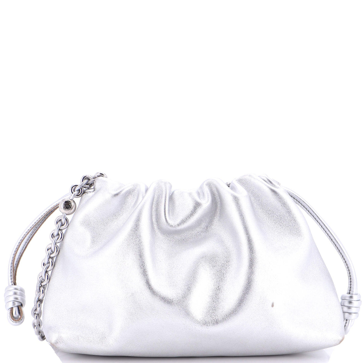 Loewe LOEWE Flamenco Knot Chain Purse Bag Leather Medium