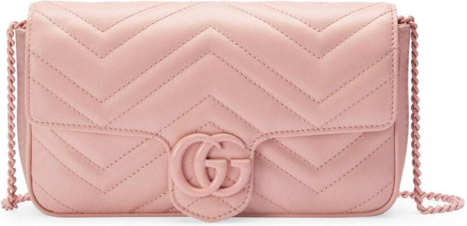 Gucci Women's Gg Marmont Quilted Leather Mini-Bag in Pink | 751526AACX5 Color 5945