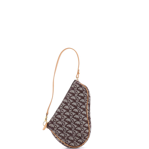 Vintage Saddle Bag Diorissimo Coated Canvas Mini