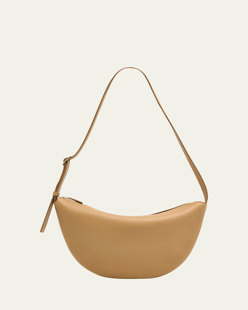 Jouvette Crescent Shoulder Bag in Leather